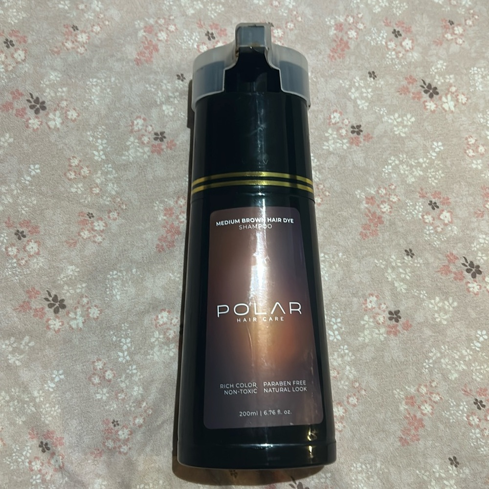 Polar Hair Care Mediam Brown Hair Dye Shampoo.Only Used Once.Full Bottle.